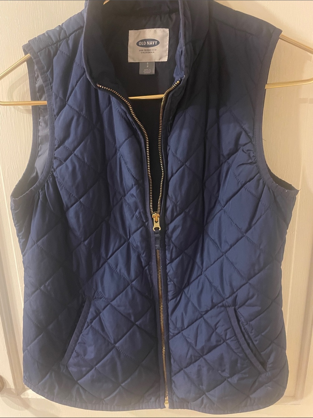 Old Navy Quilted Navy Blue Women's Puffer Vest